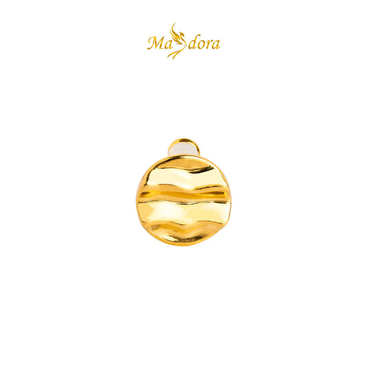 MASDORA 999 Gold Earring Earrings Subang Emas ~ Round Ripple Wave (EMAS 999/24K)
