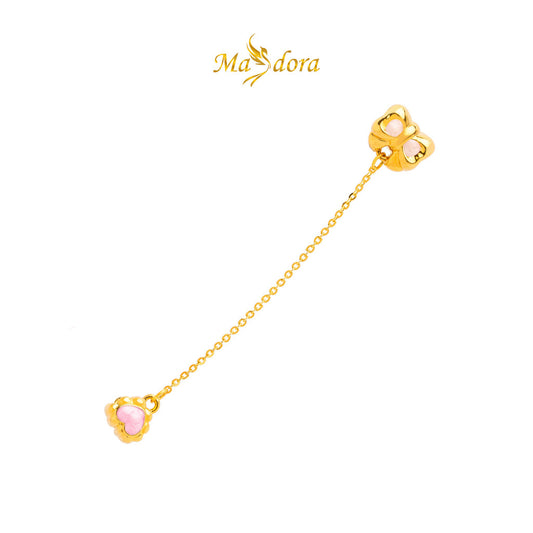 MASDORA 999 Gold Beads Bead Emas ~ HG Ribbon Safety Chain (EMAS 999/24K)