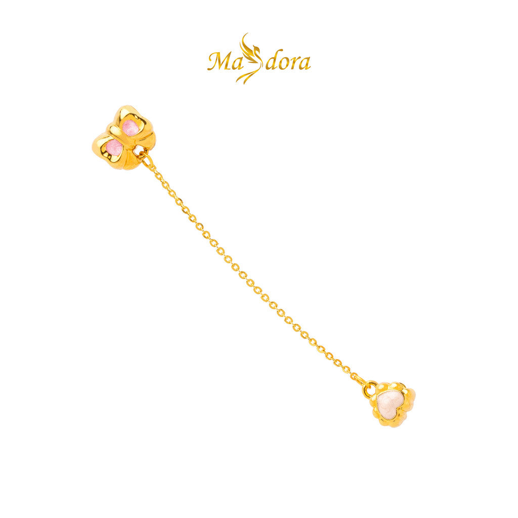 MASDORA 999 Gold Beads Bead Emas ~ HG Ribbon Safety Chain (EMAS 999/24K)