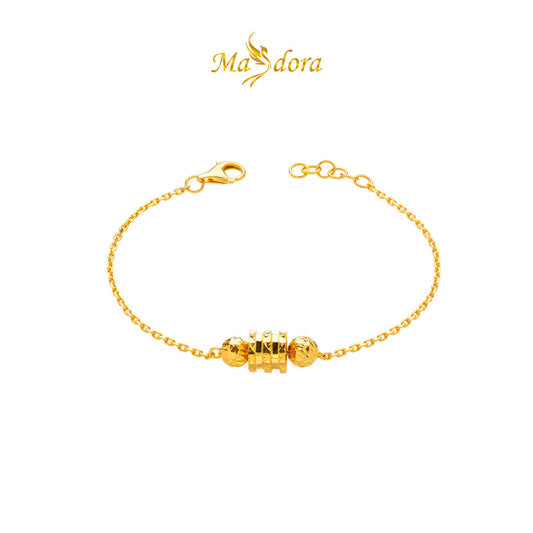MASDORA 916 Gold Bracelet Rantai Tangan Emas ~ Golden Round Galaxy (EMAS 916/22K)