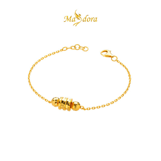 MASDORA 916 Gold Bracelet Rantai Tangan Emas ~ Golden Round Galaxy (EMAS 916/22K)