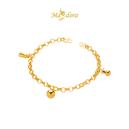 MASDORA 916 Gold Anklet Rantai Kaki Gelang Kaki Emas ~ Cutie Baby Anklet (EMAS 916/22K)
