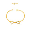 MASDORA 916 Gold Bracelet Rantai Tangan Emas ~ Shining Sauh Double Sincero (EMAS 916/22K)