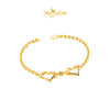 MASDORA 916 Gold Bracelet Rantai Tangan Emas ~ Shining Sauh Double Sincero (EMAS 916/22K)