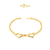 MASDORA 916 Gold Bracelet Rantai Tangan Emas ~ Shining Sauh Double Sincero (EMAS 916/22K)