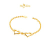 MASDORA 916 Gold Bracelet Rantai Tangan Emas ~ Shining Sauh Double Sincero (EMAS 916/22K)