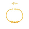 MASDORA 916 Gold Bracelet Rantai Tangan Emas ~ Shining Sauh 7 Swirl (EMAS 916/22K)