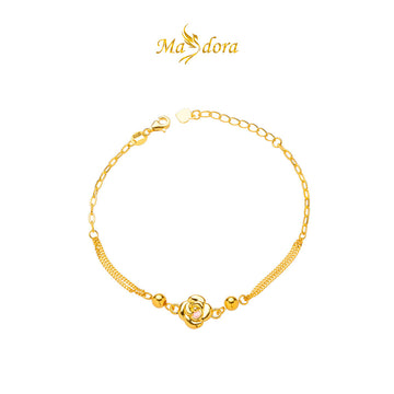 MASDORA 999 Gold Bracelet Rantai Tangan Emas ~ Blooming Camellia (EMAS 999/24K)