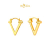 MASDORA 999 Gold Earring Earrings Emas ~ Golden Elegant V (EMAS 999/24K)