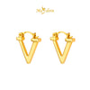 MASDORA 999 Gold Earring Earrings Emas ~ Golden Elegant V (EMAS 999/24K)