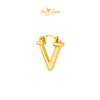 MASDORA 999 Gold Earring Earrings Emas ~ Golden Elegant V (EMAS 999/24K)