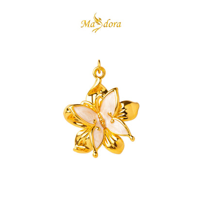 MASDORA 999 Gold Pendant Loket Emas ~ Fairy Flower (EMAS 999/24K)