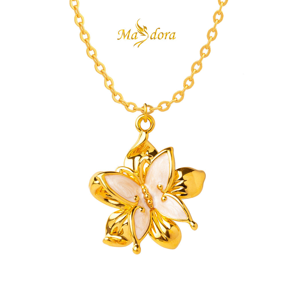 MASDORA 999 Gold Pendant Loket Emas ~ Fairy Flower (EMAS 999/24K)