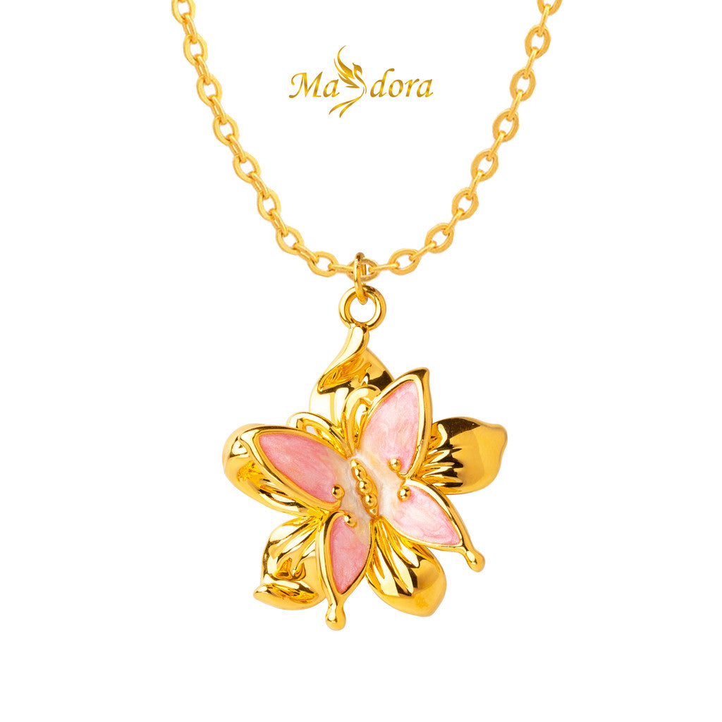 MASDORA 999 Gold Pendant Loket Emas ~ Fairy Flower (EMAS 999/24K)