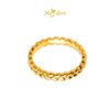MASDORA 999 Gold Ring Rings Cincin Emas ~ Fuzzy Love Band (EMAS 999/24K)