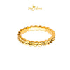 MASDORA 999 Gold Ring Rings Cincin Emas ~ Fuzzy Love Band (EMAS 999/24K)