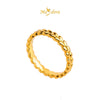 MASDORA 999 Gold Ring Rings Cincin Emas ~ Fuzzy Love Band (EMAS 999/24K)