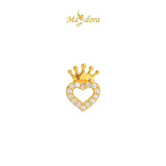 MASDORA 916 Gold Earrings Earring Subang Emas ~ Sparkling Hearty Queen (EMAS 916/22K)
