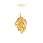 MASDORA 999 Gold Pendant Loket Emas ~ Autumn Leaf (EMAS 999/24K) -- FREE 925 SILVER NECKLACE!