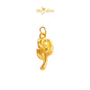 MASDORA 999 Gold Pendant Loket Emas ~ 3D Vast Rose (EMAS 999/24K) -- FREE 925 SILVER NECKLACE!