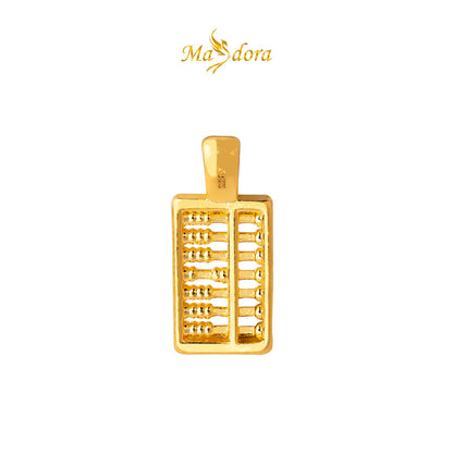 MASDORA 999 Gold Pendant Loket Emas ~ Golden Math Abacus (EMAS 999/24K) -- FREE 925 SILVER NECKLACE!