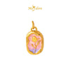 MASDORA 999 Gold Pendant Loket Emas ~ Beaute and The Beastie  (EMAS 999/24K) -- FREE 925 SILVER NECKLACE!