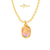 MASDORA 999 Gold Pendant Loket Emas ~ Beaute and The Beastie  (EMAS 999/24K) -- FREE 925 SILVER NECKLACE!