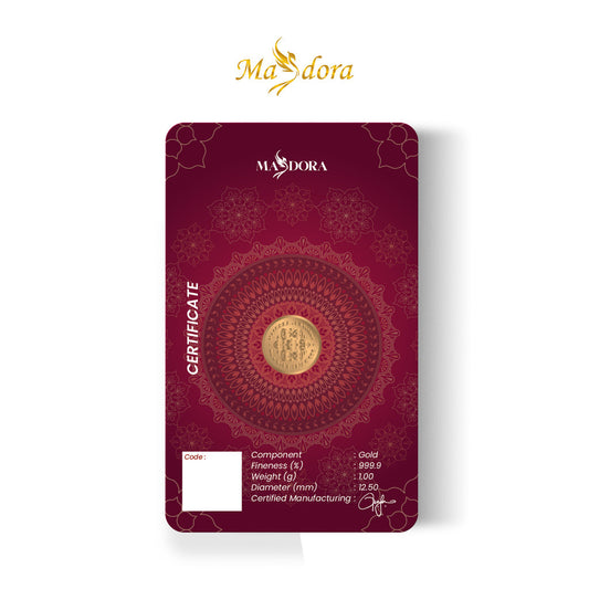 MASDORA 999.9 Gold Bar 1.00GM Collection Series ~ Signature 2025 (EMAS 999.9/24K)