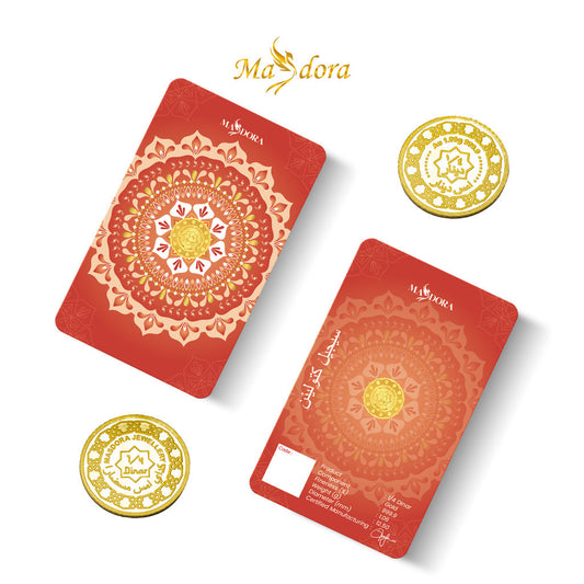 MASDORA 999.9 Gold ¼ Dinar (1.06GM) Collection Series ~ Signature 2025 (EMAS 999.9/24K)