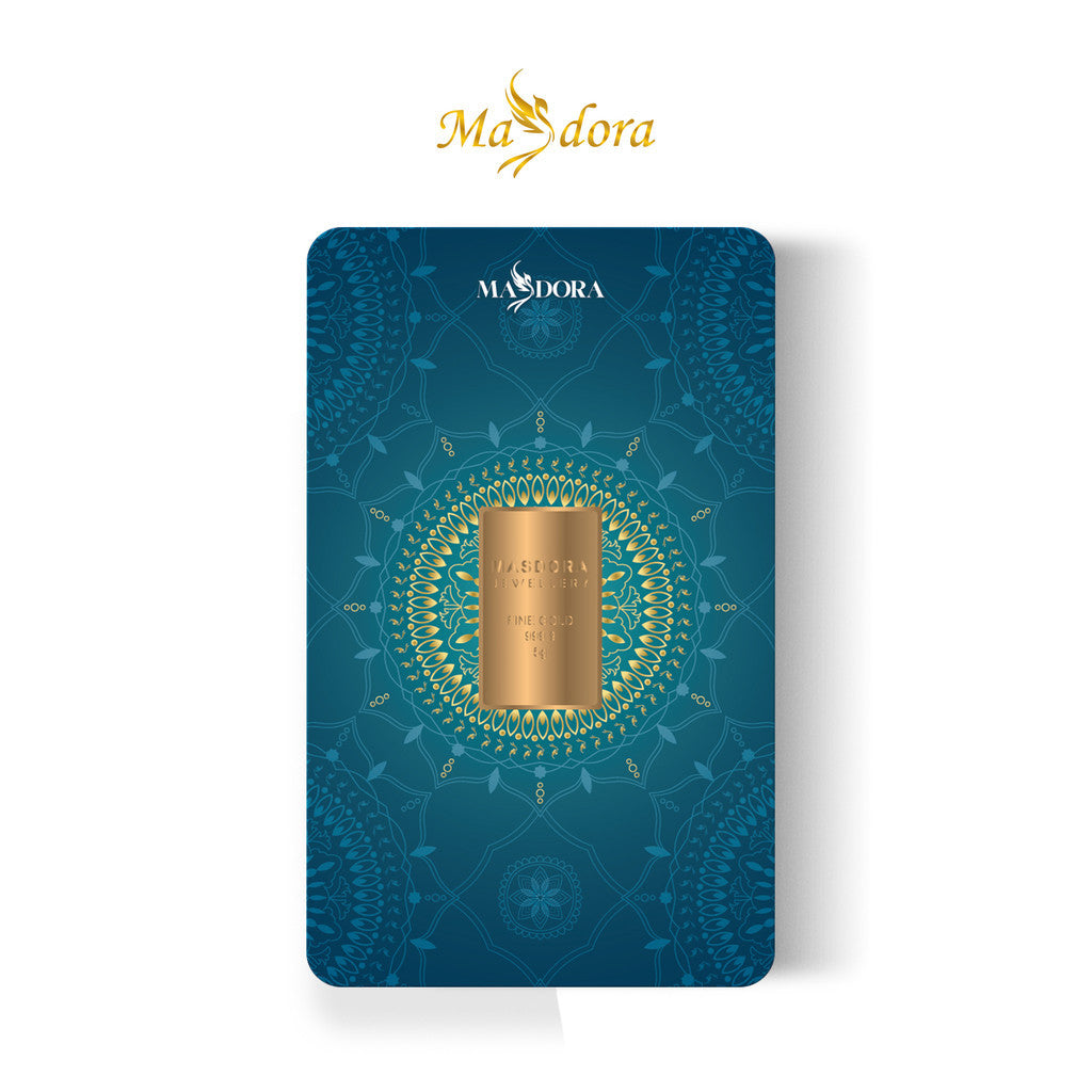 MASDORA 999.9 Gold Bar 5.00GM Collection Series ~ Signature 2025 (EMAS 999.9/24K)