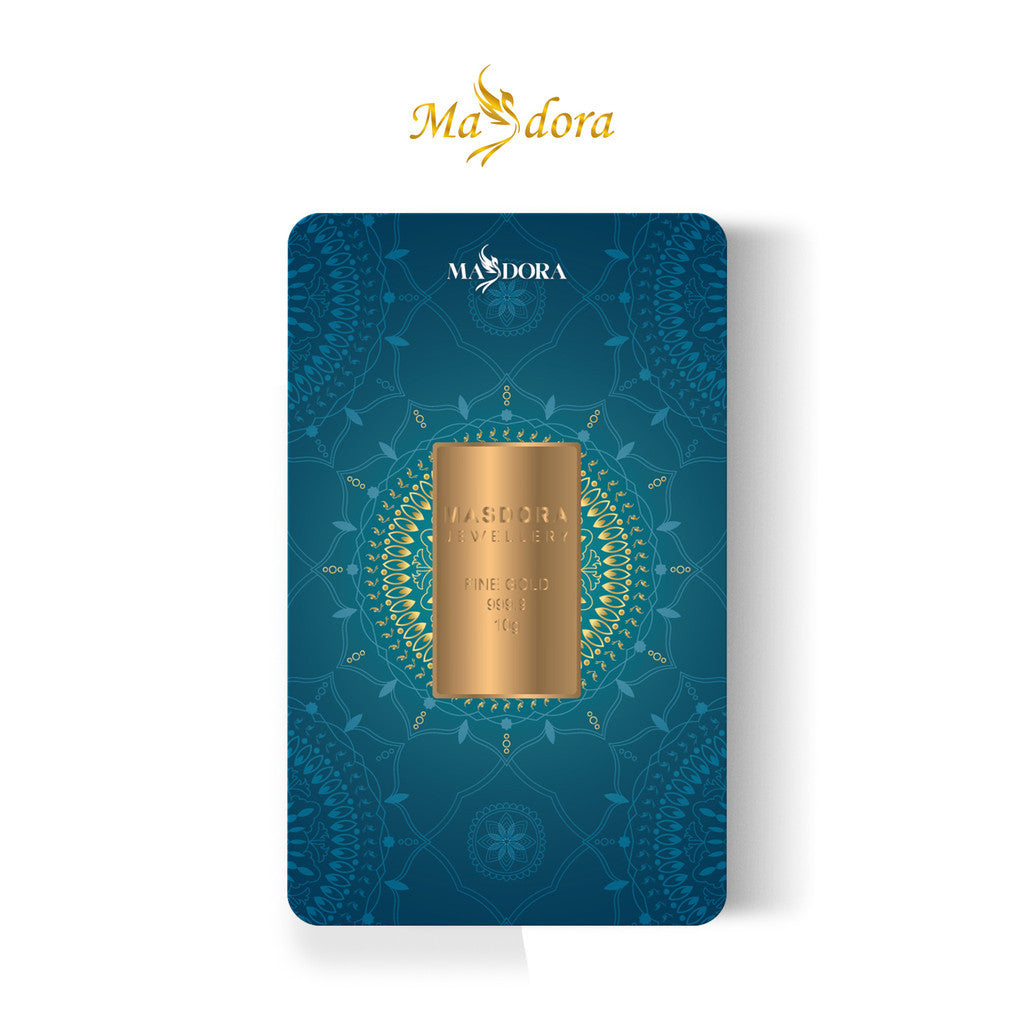 MASDORA 999.9 Gold Bar 10.00GM Collection Series ~ Signature 2025 (EMAS 999.9/24K)