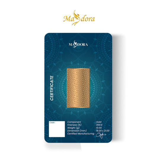 MASDORA 999.9 Gold Bar 10.00GM Collection Series ~ Signature 2025 (EMAS 999.9/24K)