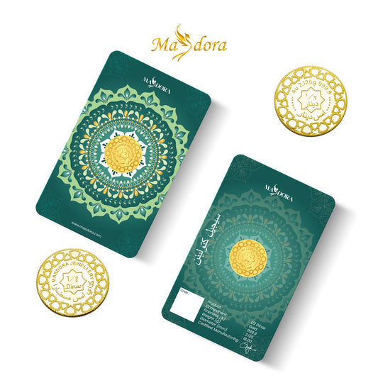 MASDORA 999.9 Gold ½ Dinar (2.125GM) Collection Series ~ Signature 2025 (EMAS 999.9/24K)