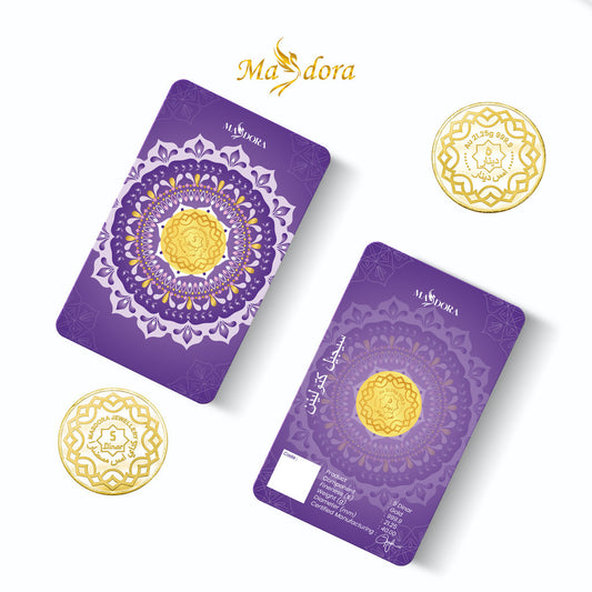 MASDORA 999.9 Gold 5 Dinar (21.25GM) Collection Series ~ Signature 2025 (EMAS 999.9/24K)