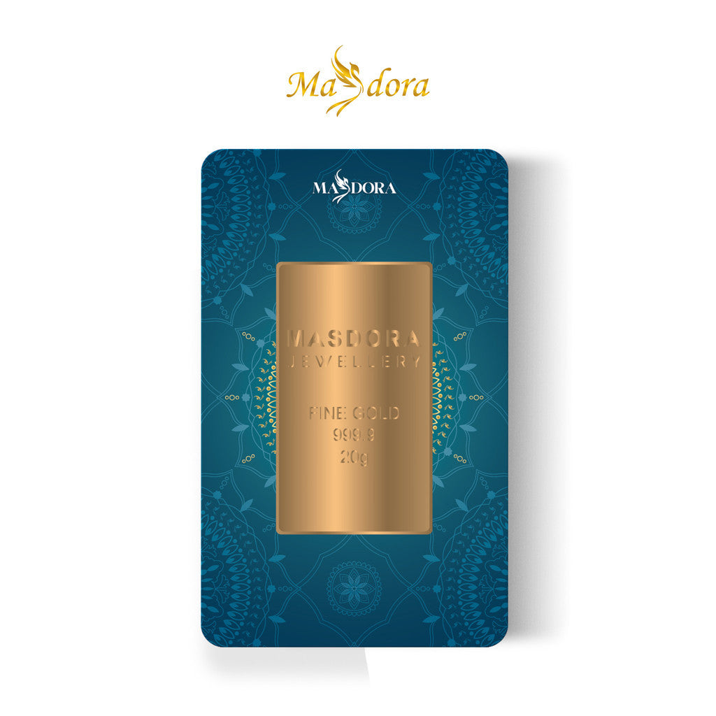 MASDORA 999.9 Gold Bar 20.00GM Collection Series ~ Signature 2025 (EMAS 999.9/24K)