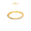 MASDORA 916 Gold Ring Rings Cincin Emas ~ Diamond Cut Band (EMAS 916/22K)