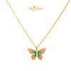 MASDORA 916 Gold Necklace Rantai Leher Emas ~ Belle Papillon (M) (EMAS 916/22K)