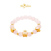 MASDORA 999 Gold Bracelet Rantai Tangan Emas ~ Stretchable Crystal Beads Charm (EMAS 999/24K)