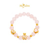 MASDORA 999 Gold Bracelet Rantai Tangan Emas ~ Stretchable Crystal Beads Charm (EMAS 999/24K)