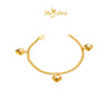 MASDORA 916 Gold Bracelet Rantai Tangan Emas ~ Gajah Chain (3L) (EMAS 916/22K)