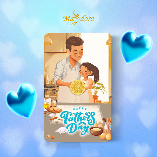 MASDORA 999.9 Gold Bar 1.00GM Gift Series - Happy Parents’  Day (EMAS 999.9/24K)