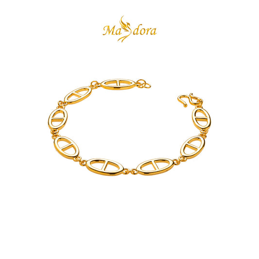 MASDORA 999 Gold Bracelet Rantai Tangan Emas ~ Golden Connected D  (EMAS 999/24K)