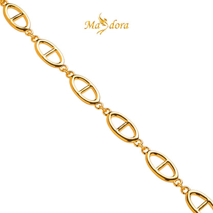 MASDORA 999 Gold Bracelet Rantai Tangan Emas ~ Golden Connected D  (EMAS 999/24K)