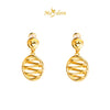 MASDORA 999 Gold Earring Earrings Emas ~ Golden Kinked Love (EMAS 999/24K)