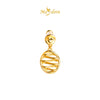 MASDORA 999 Gold Earring Earrings Emas ~ Golden Kinked Love (EMAS 999/24K)
