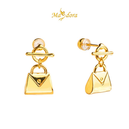 MASDORA 999 Gold Earrings Earring Subang Emas ~ Golden Bag (EMAS 999/24K)