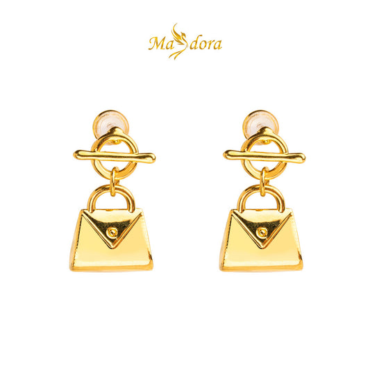 MASDORA 999 Gold Earrings Earring Subang Emas ~ Golden Bag (EMAS 999/24K)