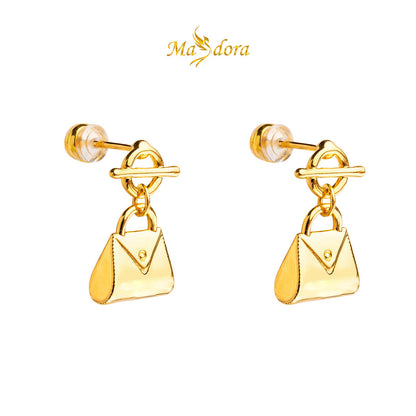 MASDORA 999 Gold Earrings Earring Subang Emas ~ Golden Bag (EMAS 999/24K)