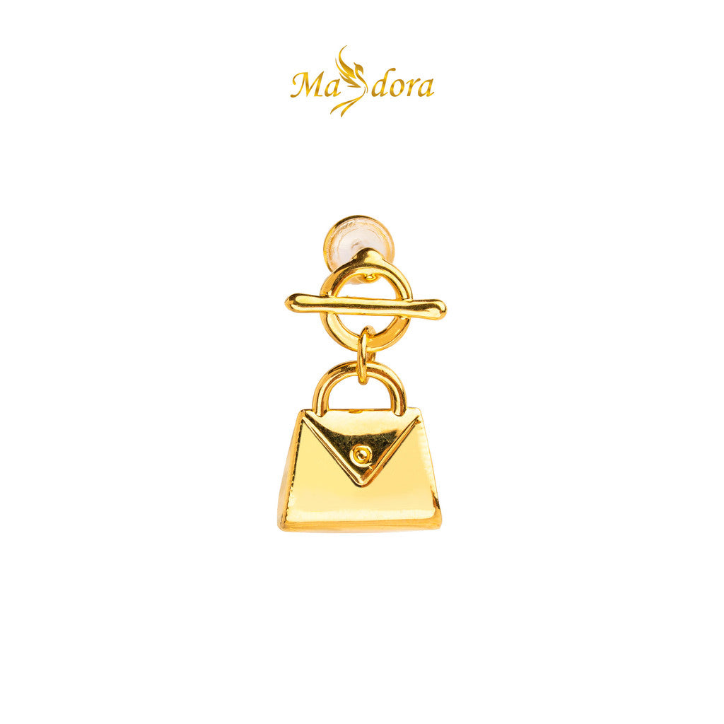 MASDORA 999 Gold Earrings Earring Subang Emas ~ Golden Bag (EMAS 999/24K)