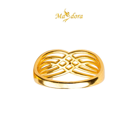 MASDORA 999 Gold Ring Rings Cincin Emas ~ Grande Wave (EMAS 999/24K)